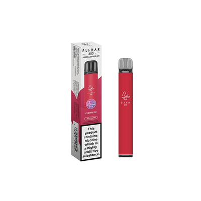 ELF Bar Vaping Products 20mg Elf Bar 600 Prefilled Pod Vape Kit 600 Puffs