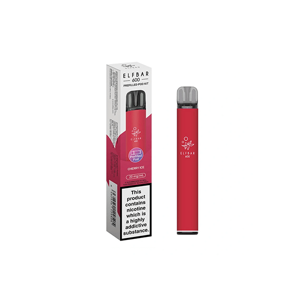 ELF Bar Vaping Products 20mg Elf Bar 600 Prefilled Pod Vape Kit 600 Puffs