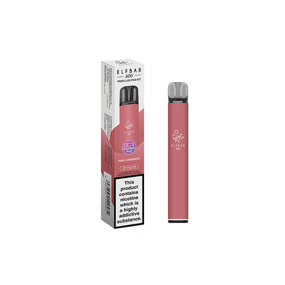 ELF Bar Vaping Products 20mg Elf Bar 600 Prefilled Pod Vape Kit 600 Puffs