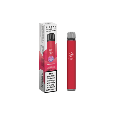 ELF Bar Vaping Products 20mg Elf Bar 600 Prefilled Pod Vape Kit 600 Puffs