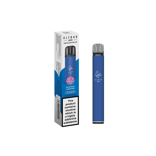 ELF Bar Vaping Products 20mg Elf Bar 600 Prefilled Pod Vape Kit 600 Puffs