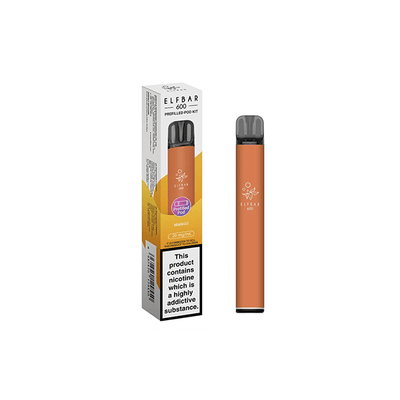 ELF Bar Vaping Products 20mg Elf Bar 600 Prefilled Pod Vape Kit 600 Puffs