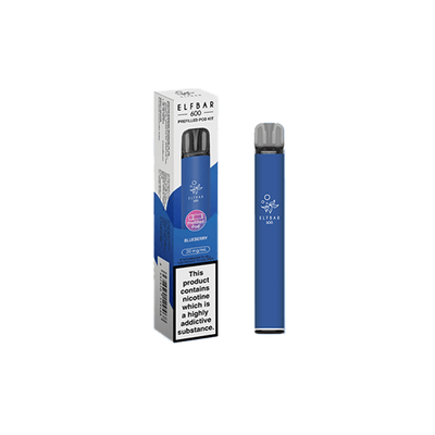 ELF Bar Vaping Products 20mg Elf Bar 600 Prefilled Pod Vape Kit 600 Puffs
