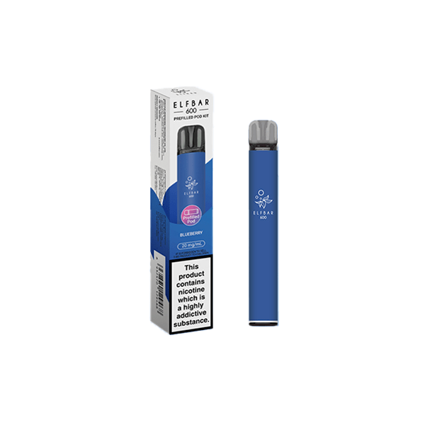 ELF Bar Vaping Products 20mg Elf Bar 600 Prefilled Pod Vape Kit 600 Puffs