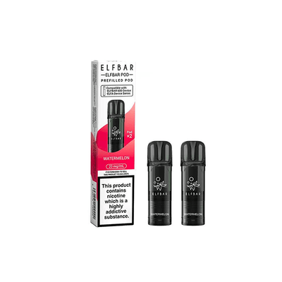 ELF Bar Vaping Products 20mg Elf Bar 600 Prefilled Pods 2ml 1200 Puffs - 2 Pcs