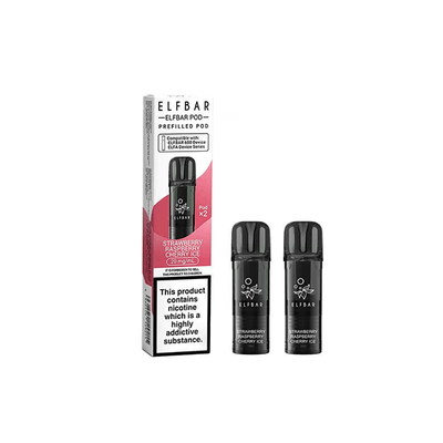 ELF Bar Vaping Products 20mg Elf Bar 600 Prefilled Pods 2ml 1200 Puffs - 2 Pcs
