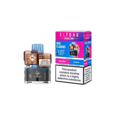 ELF Bar Vaping Products 20mg ELFBAR Dual 10K Prefilled Pod Pack 10000 Puffs