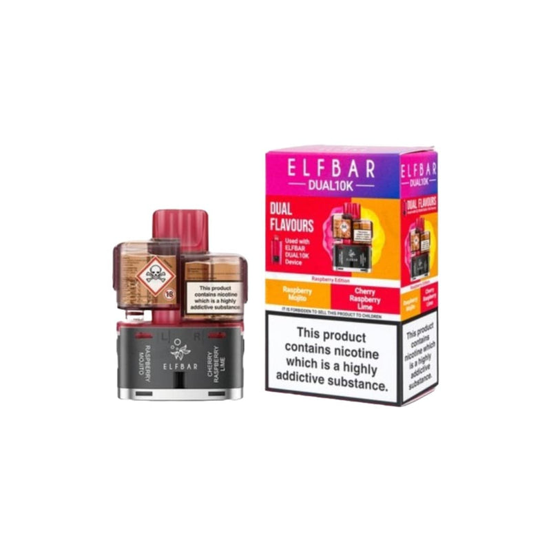 ELF Bar Vaping Products 20mg ELFBAR Dual 10K Prefilled Pod Pack 10000 Puffs