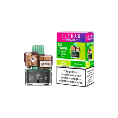 ELF Bar Vaping Products 20mg ELFBAR Dual 10K Prefilled Pod Pack 10000 Puffs