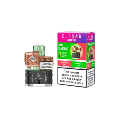 ELF Bar Vaping Products 20mg ELFBAR Dual 10K Prefilled Pod Pack 10000 Puffs