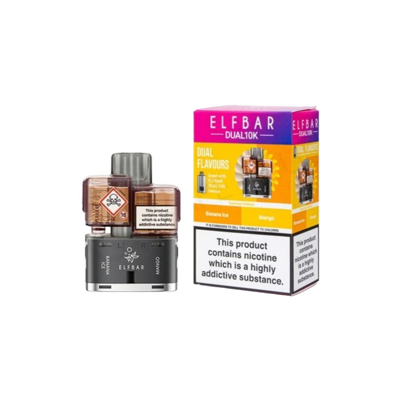 ELF Bar Vaping Products 20mg ELFBAR Dual 10K Prefilled Pod Pack 10000 Puffs