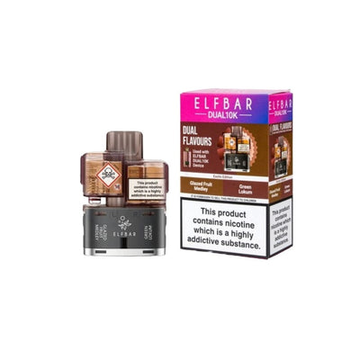 ELF Bar Vaping Products 20mg ELFBAR Dual 10K Prefilled Pod Pack 10000 Puffs