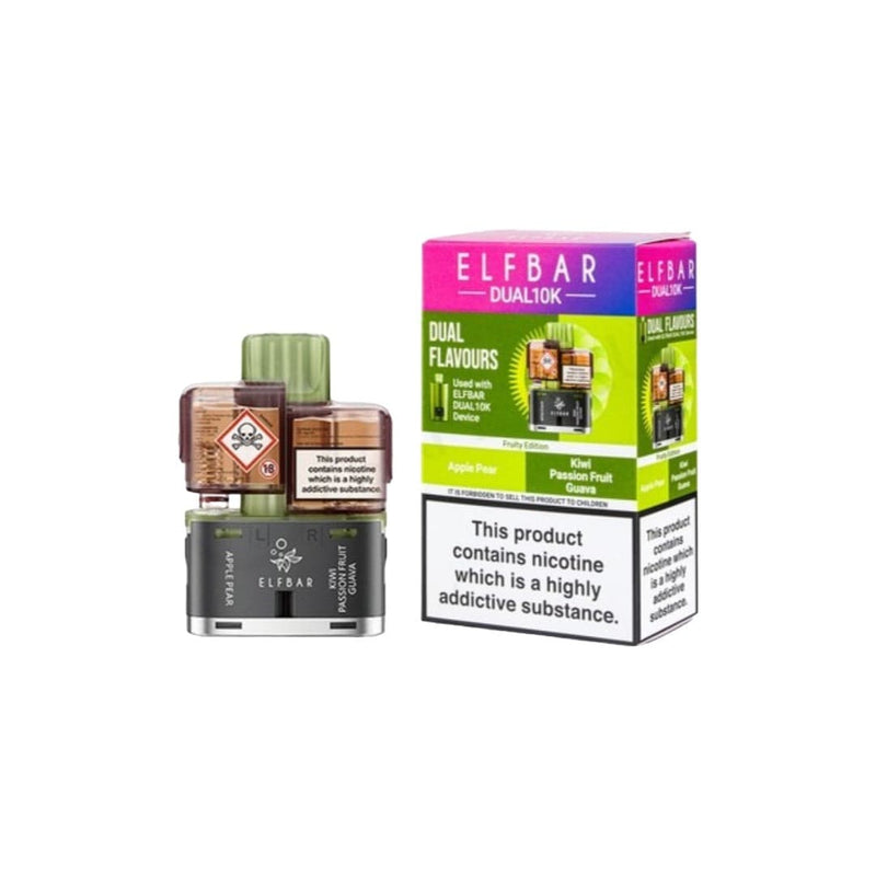 ELF Bar Vaping Products 20mg ELFBAR Dual 10K Prefilled Pod Pack 10000 Puffs