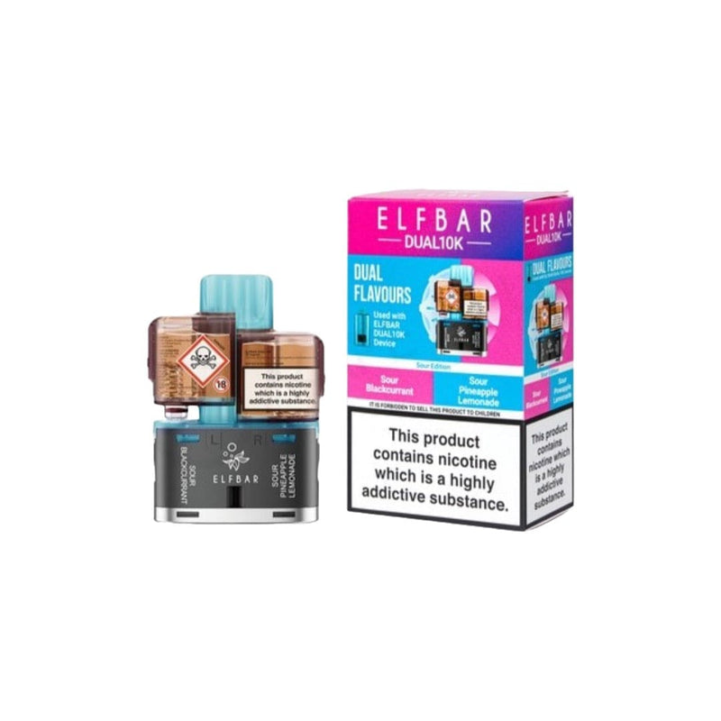 ELF Bar Vaping Products 20mg ELFBAR Dual 10K Prefilled Pod Pack 10000 Puffs