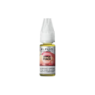 ELF Bar Vaping Products Apple Peach ELFLIQ By Elf Bar 5mg Nic Salt 10ml (50VG/50PG)