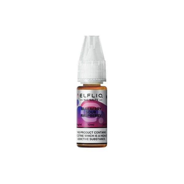 ELF Bar Vaping Products Blueberry Sour Raspberry ELFLIQ By Elf Bar 5mg Nic Salt 10ml (50VG/50PG)