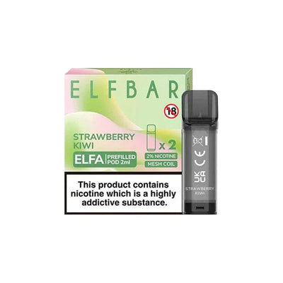 ELF Bar Vaping Products ELF Bar ELFA 20mg Replacement Prefilled Pods 2ml 1200 Puffs - 2 Pcs