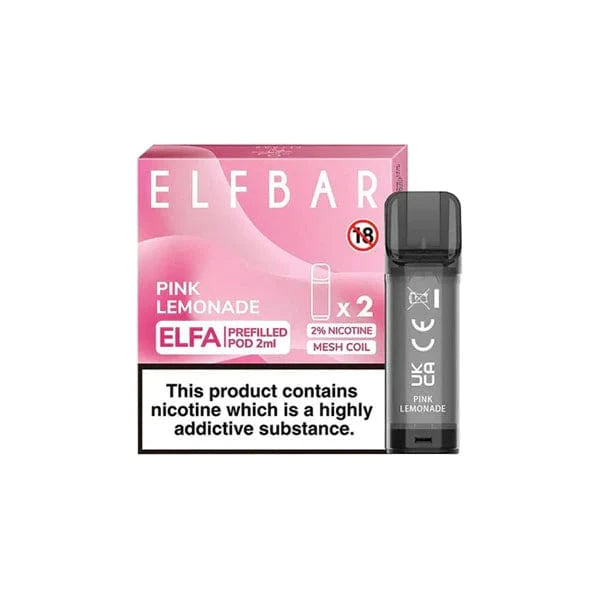 ELF Bar Vaping Products ELF Bar ELFA 20mg Replacement Prefilled Pods 2ml 1200 Puffs - 2 Pcs