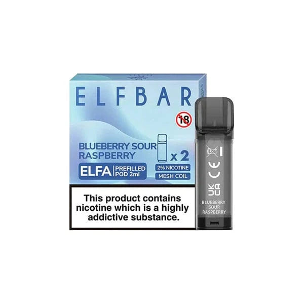 ELF Bar Vaping Products ELF Bar ELFA 20mg Replacement Prefilled Pods 2ml 1200 Puffs - 2 Pcs