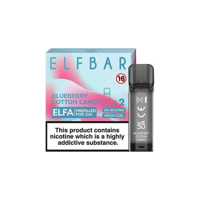 ELF Bar Vaping Products ELF Bar ELFA 20mg Replacement Prefilled Pods 2ml 1200 Puffs - 2 Pcs