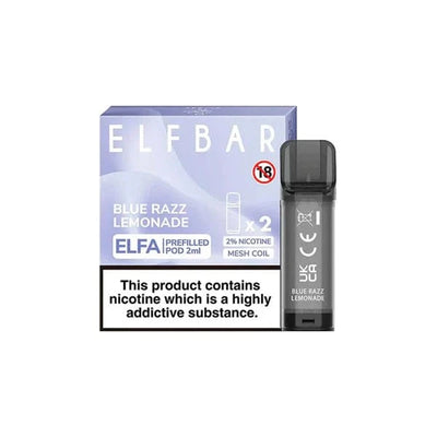 ELF Bar Vaping Products ELF Bar ELFA 20mg Replacement Prefilled Pods 2ml 1200 Puffs - 2 Pcs