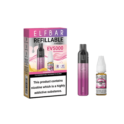 ELF Bar Vaping Products Elf Bar EV5000 Disposable Pod Kit + 20mg ElfLiq Salt