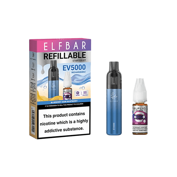 ELF Bar Vaping Products Elf Bar EV5000 Disposable Pod Kit + 20mg ElfLiq Salt