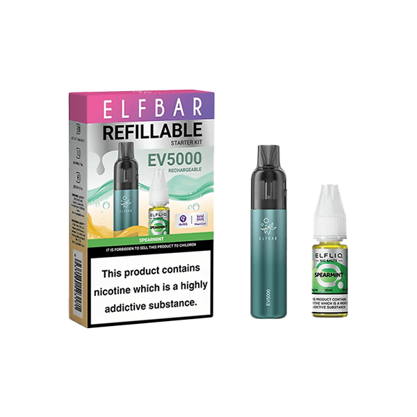 ELF Bar Vaping Products Elf Bar EV5000 Disposable Pod Kit + 20mg ElfLiq Salt