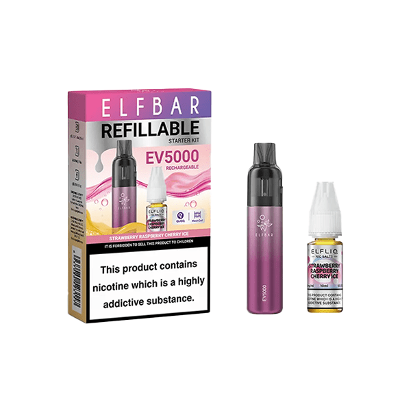 ELF Bar Vaping Products Elf Bar EV5000 Disposable Pod Kit + 20mg ElfLiq Salt