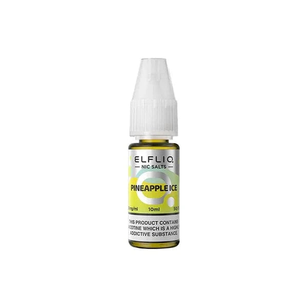 ELF Bar Vaping Products Pineapple ice ELFLIQ By Elf Bar 5mg Nic Salt 10ml (50VG/50PG)