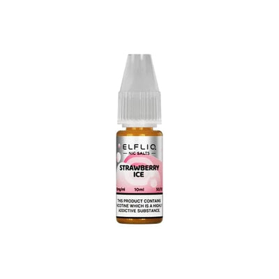 ELF Bar Vaping Products Strawberry Ice ELFLIQ By Elf Bar 5mg Nic Salt 10ml (50VG/50PG)