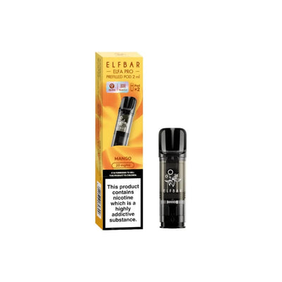 ELF Bar Vaporizers & Electronic Cigarettes Mango ELF Bar ELFA Pro 20mg Replacement Prefilled Pods 2ml