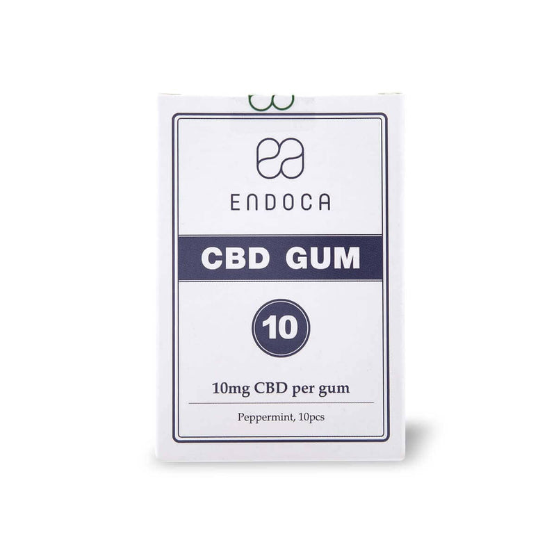 Endoca CBD Products Endoca 100mg CBD Peppermint Gum x 10 NEW
