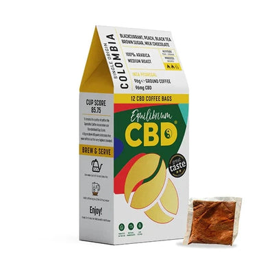 Equilibrium CBD CBD Products 96mg Equilibrium CBD Coffee x 12 coffee bags (Buy 1 Get 1 Free)