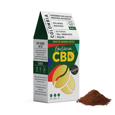 Equilibrium CBD CBD Products Equilibrium CBD 100mg Full Spectrum Ground Coffee Beans - 100g (Buy 1 Get 1 Free)