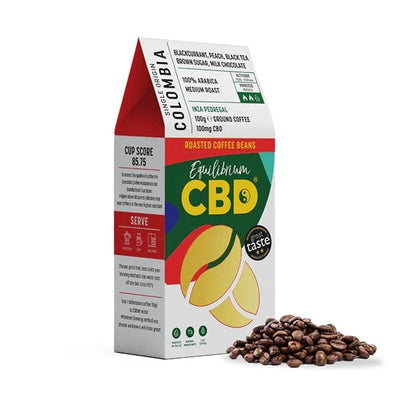 Equilibrium CBD CBD Products Equilibrium CBD 100mg Full Spectrum Whole Coffee Beans - 100g (Buy 1 Get 1 Free)