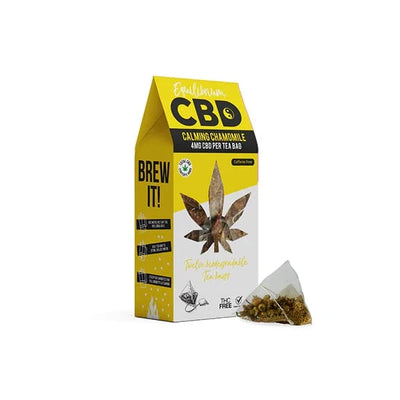 Equilibrium CBD CBD Products Equilibrium CBD 48mg Full Spectrum Chamomile Tea Bags  Box of 12 (Buy 1 Get 1 Free)