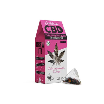 Equilibrium CBD CBD Products Equilibrium CBD Full Spectrum Crimson Hibiscus Berry Tea Bags Box of 12 (Buy 1 Get 1 Free)