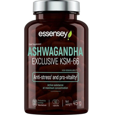 Essensey Health and Wellbeing Ashwagandha Exclusive KSM-66 - 90 caps