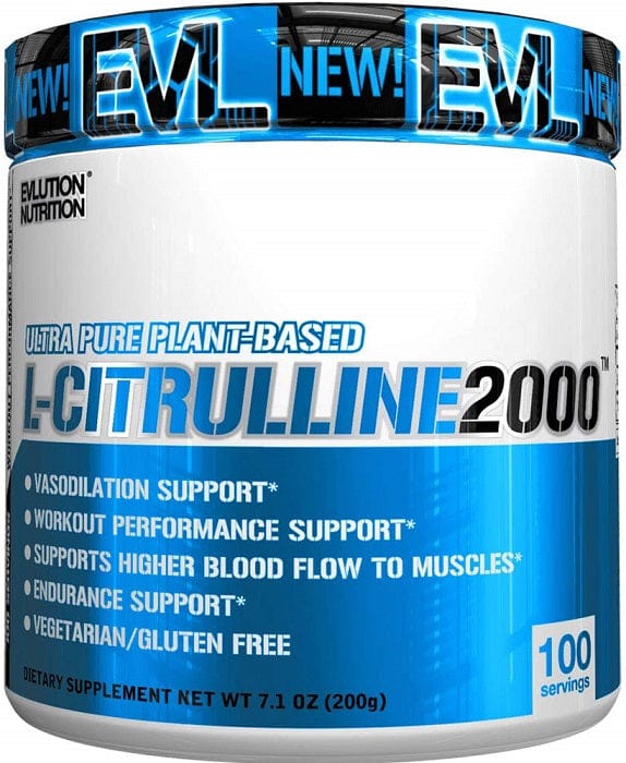 EVLution Nutrition Amino Acids and BCAAs L-Citrulline 2000, Unflavoured - 200 grams
