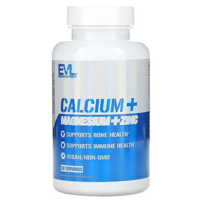 EVLution Nutrition Calcium + Magnesium + Zinc - 60 tablets