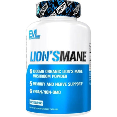 EVLution Nutrition Health and Wellbeing Lion's Mane, Capsules - 60 vcaps