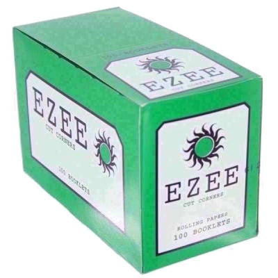 Ezee Food, Beverages & Tobacco Ezee Green Cut Corner Standard Rolling Papers (100 Pack)