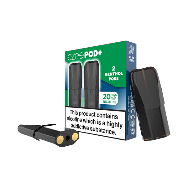 Ezee Vaping Products 20mg Ezee POD+ Menthol Replacement Prefilled Pods 2ml 1200 Puffs - 2 Pcs
