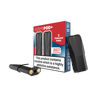 Ezee Vaping Products 20mg Ezee POD+ Tobacco Replacement Prefilled Pod 2ml 1200 Puffs - 2 Pcs