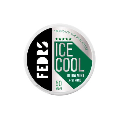 FEDRS Smoking Products 50mg FEDRS Ice Cool X-Strong Nicotine Pouch - 20 Pouches