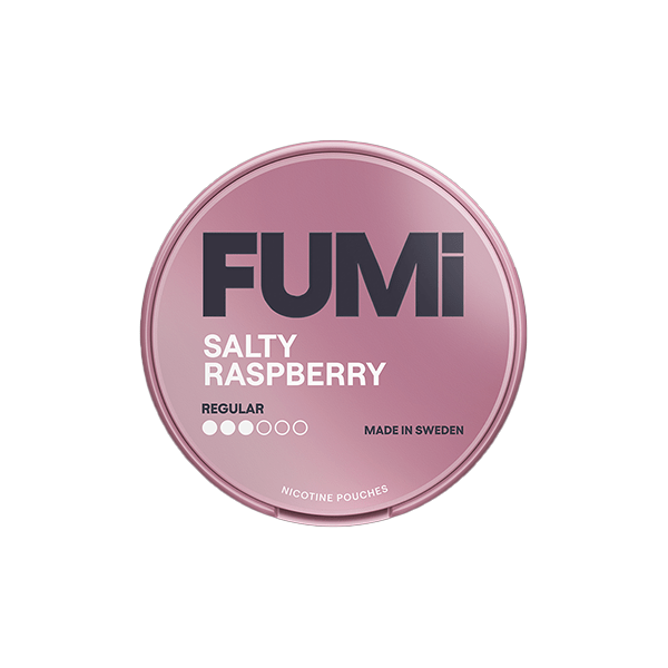 FUMI Smoking Products 4mg FUMI Regular Salty Raspberry Nicotine Pouch - 20 Pouches