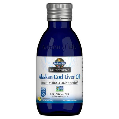 Garden of Life Dr. Formulated Alaskan Cod Liver Oil, Lemon - 200 ml.