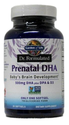 Garden of Life Dr. Formulated Prenatal DHA - 30 softgels