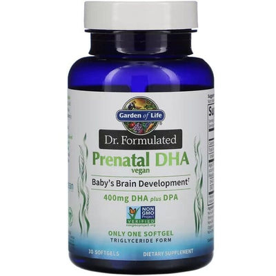 Garden of Life Dr. Formulated Vegan Prenatal DHA - 30 softgels